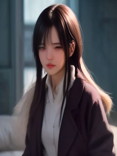 女生侧脸特写，头发随风轻扬，背景为模糊的白色建筑，画面高对比、主体突出，是最适合做社交平台女生头像图片的构图方式