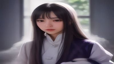 女生斜靠在老式书柜旁，手持一本书，画面呈胶片颗粒感、偏暖黄色调，光从窗户斜入，营造文艺胶片风女生图片氛围